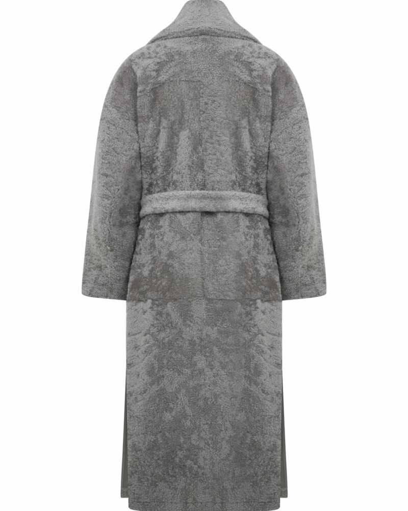 Long Oversized Shearling Coat