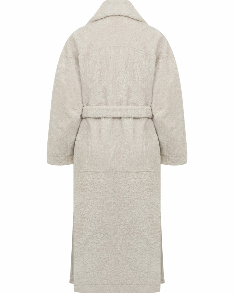 Long Oversized Shearling Coat