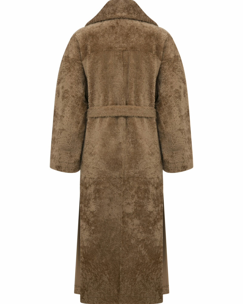 Long Oversized Shearling Coat