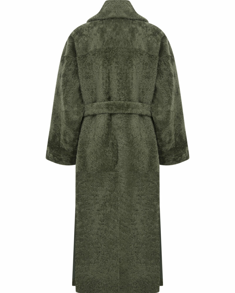 Long Oversized Shearling Coat