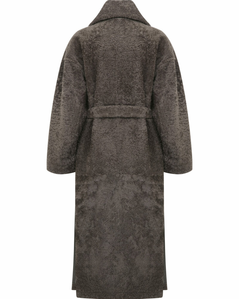 Long Oversized Shearling Coat